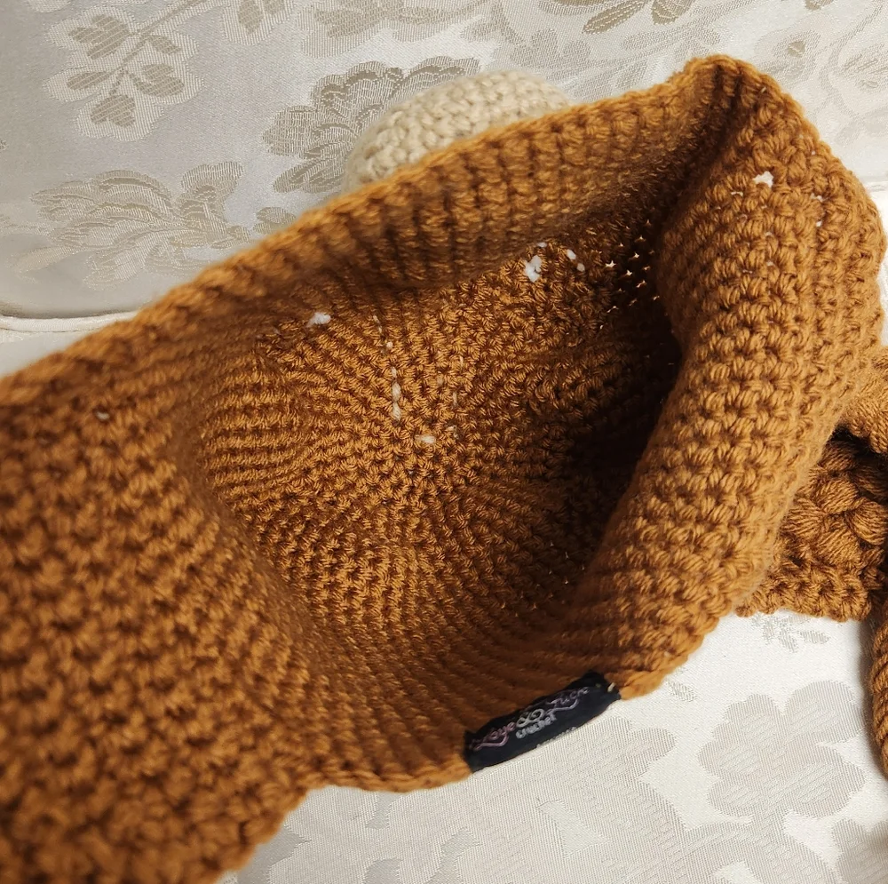 Crochet Puppy dog Cocker Spaniel Kids hat - Child Size